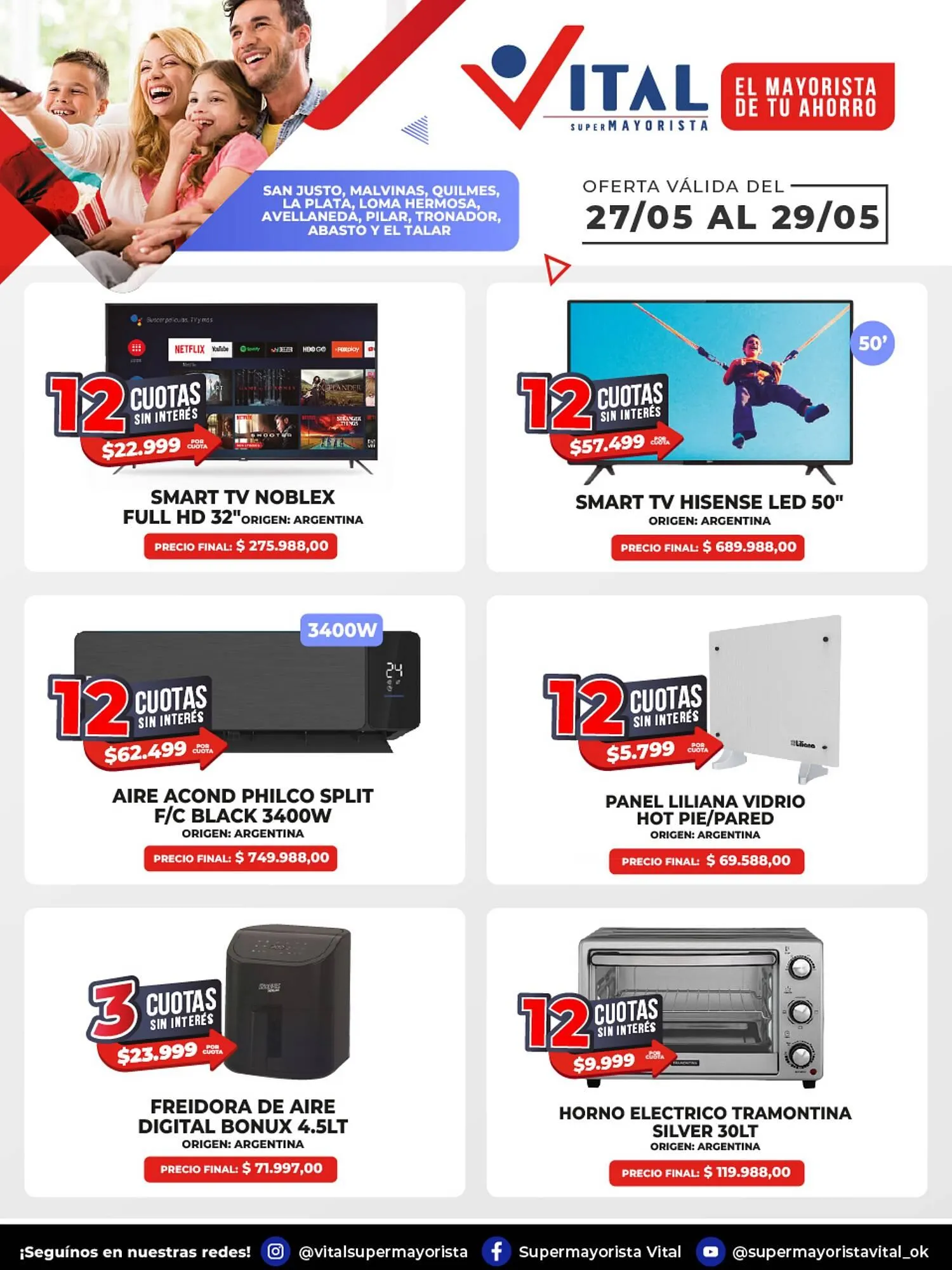 Ofertas de Catálogo Supermayorista Vital 27 de mayo al 29 de mayo 2025 - Página 1 del catálogo