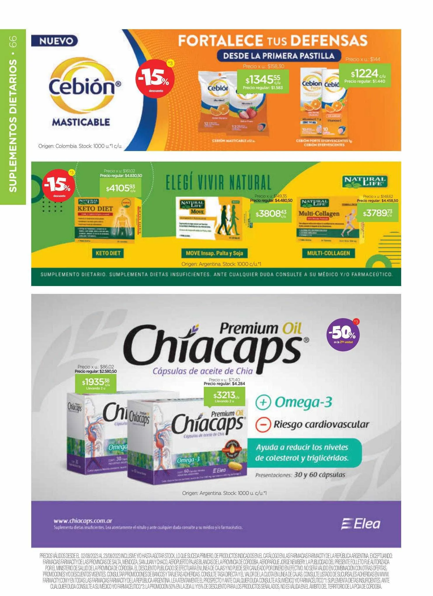 Ofertas de Catálogo Farmacity 1 de junio al 30 de septiembre 2023 - Página 66 del catálogo