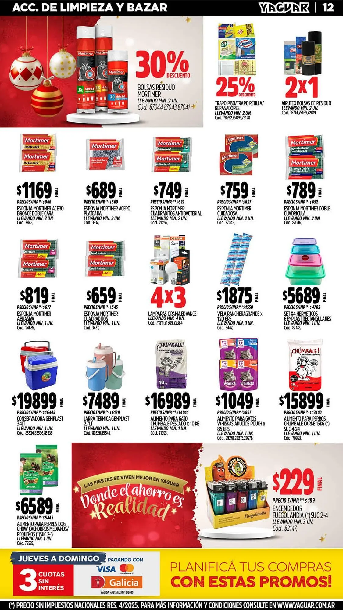 Ofertas de Catálogo Supermercados Yaguar 31 de diciembre al 4 de enero 2026 - Página 13 del catálogo