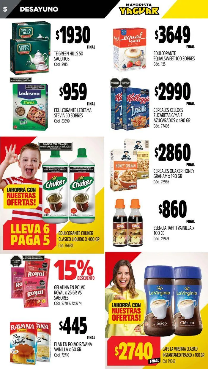 Ofertas de Catálogo Supermercados Yaguar Córdoba 22 de julio al 28 de julio 2024 - Página 5 del catálogo