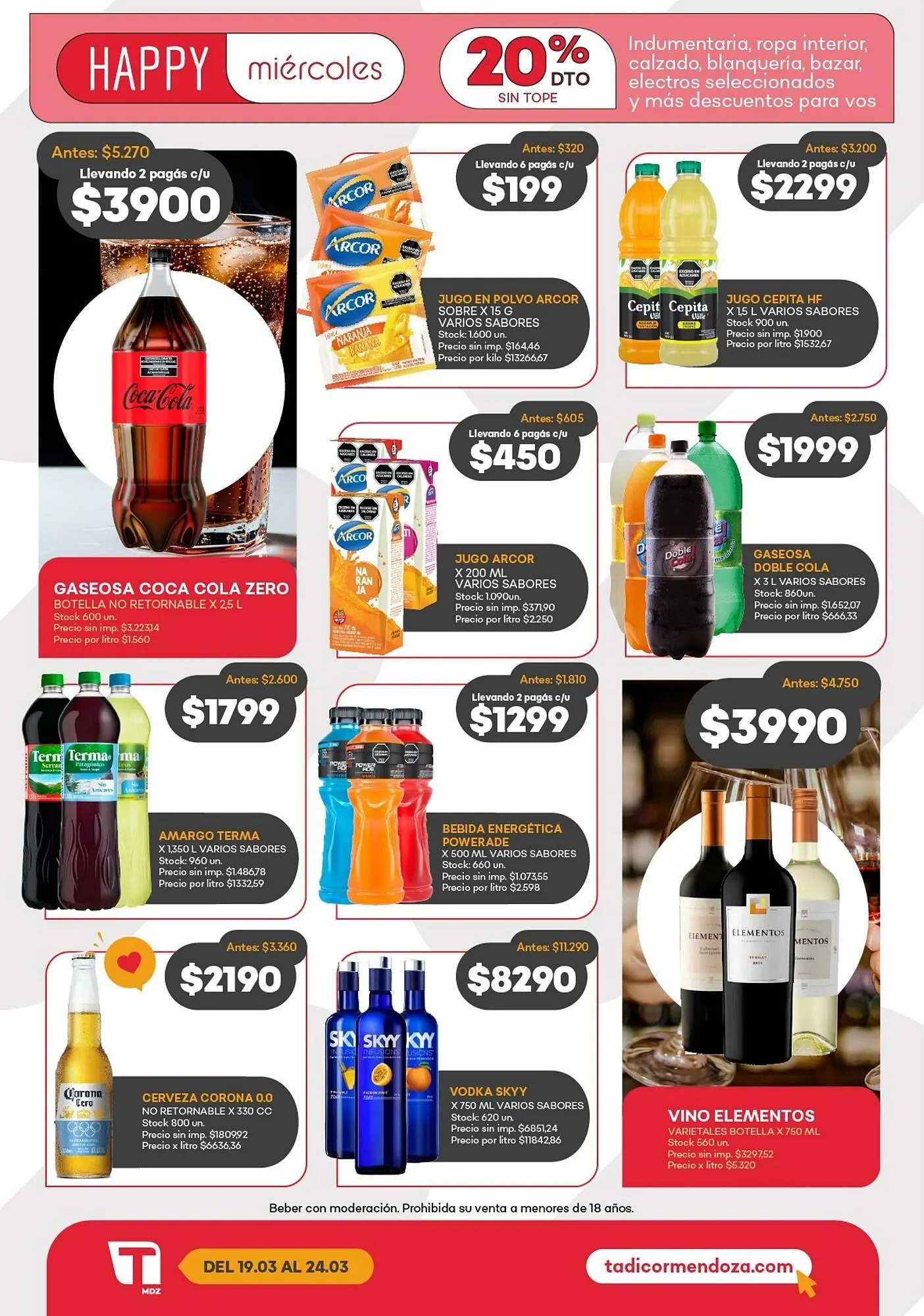 Ofertas de Catálogo Supermercados Tadicor 18 de marzo al 24 de marzo 2026 - Página 12 del catálogo