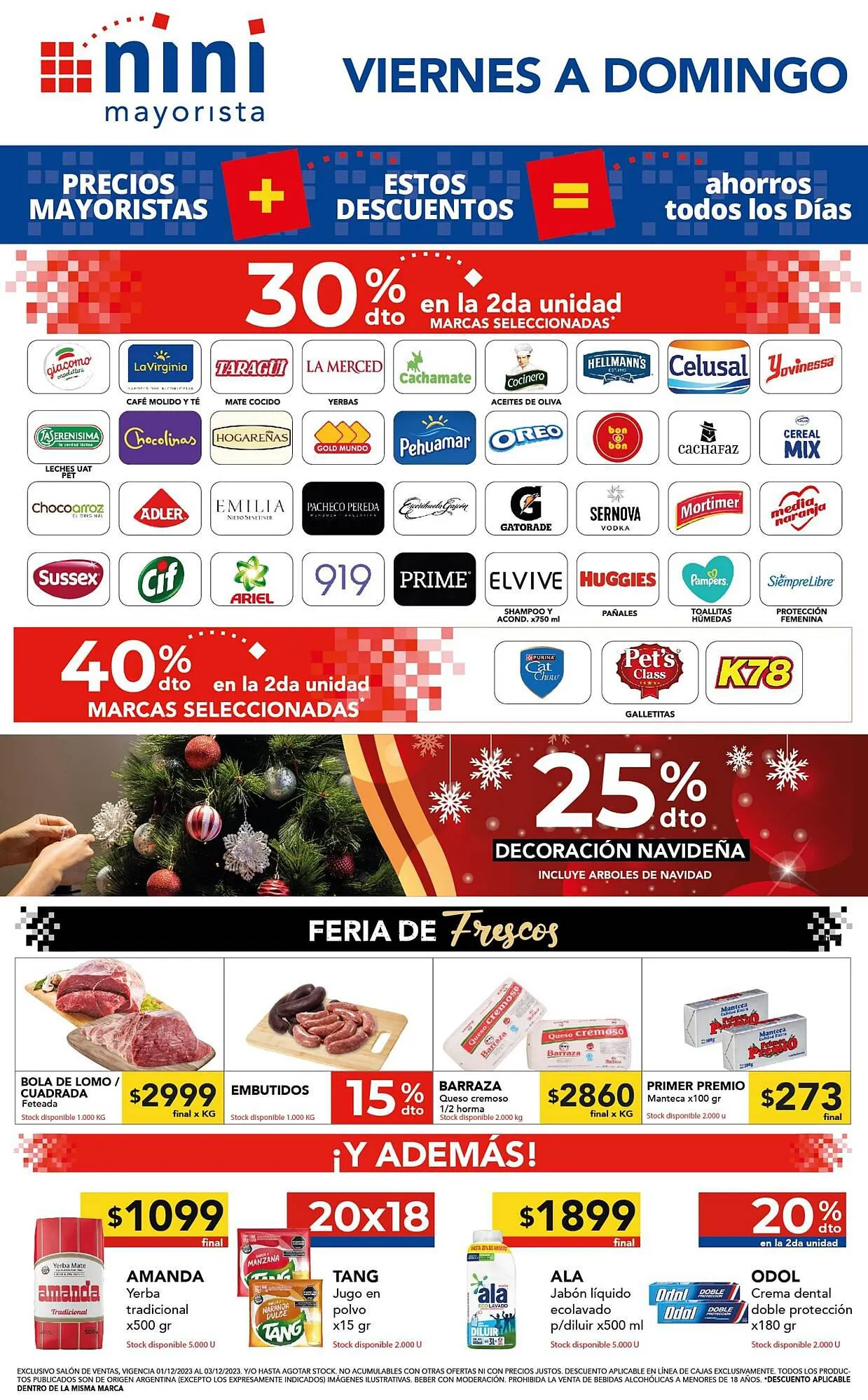 Ofertas de Catálogo Nini Mayorista 1 de diciembre al 3 de diciembre 2023 - Página 1 del catálogo