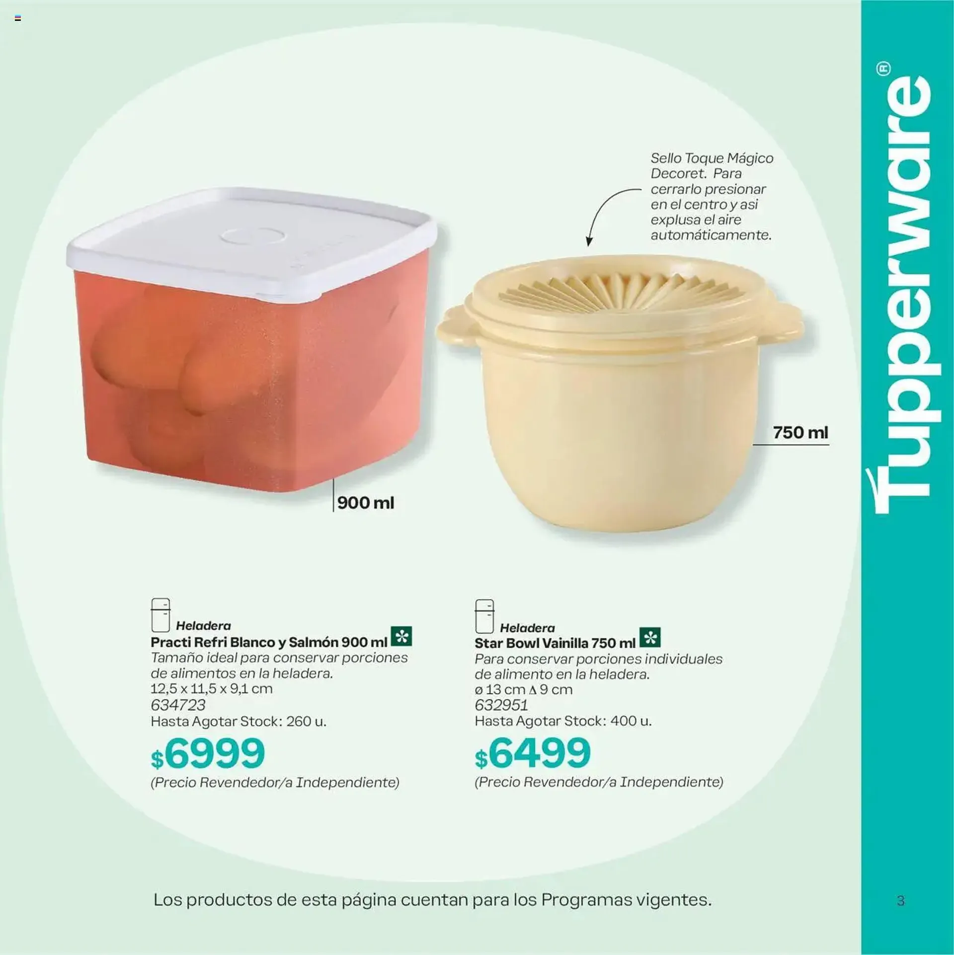 Ofertas de Folleto Tupperware 15 de septiembre al 22 de septiembre 2025 - Página 3 del catálogo