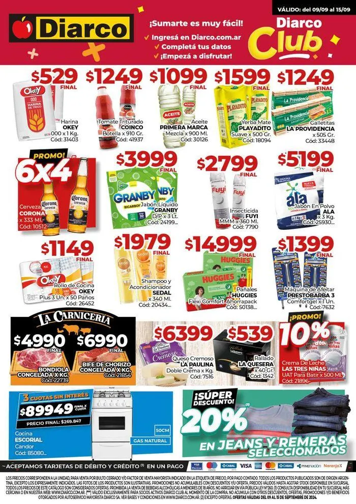 Ofertas de Diarco Ofertas Gba 9 de septiembre al 15 de septiembre 2024 - Página 1 del catálogo