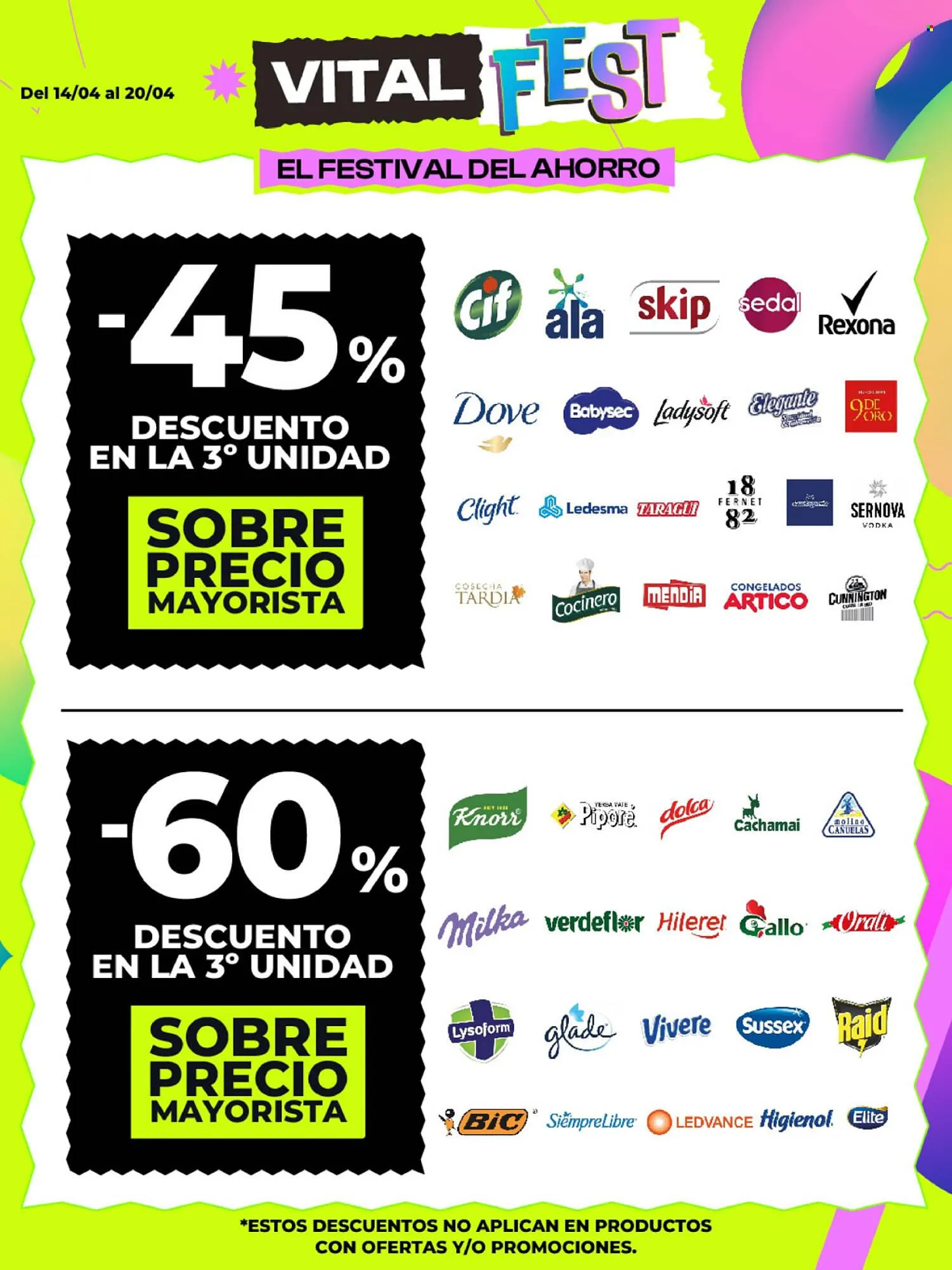 Ofertas de Catálogo Supermayorista Vital 14 de abril al 20 de abril 2025 - Página 1 del catálogo