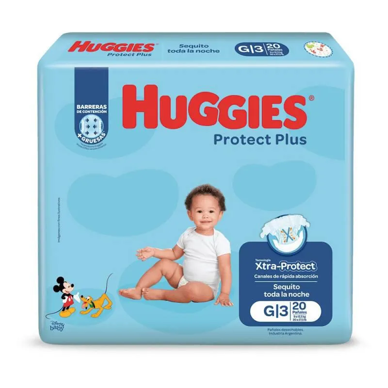 Pañal G Protect Plus Huggies x 20 Un.