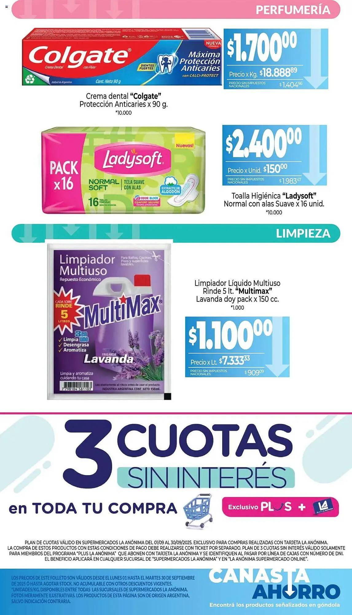 Ofertas de Catálogo La Anonima 1 de septiembre al 30 de septiembre 2025 - Página 9 del catálogo