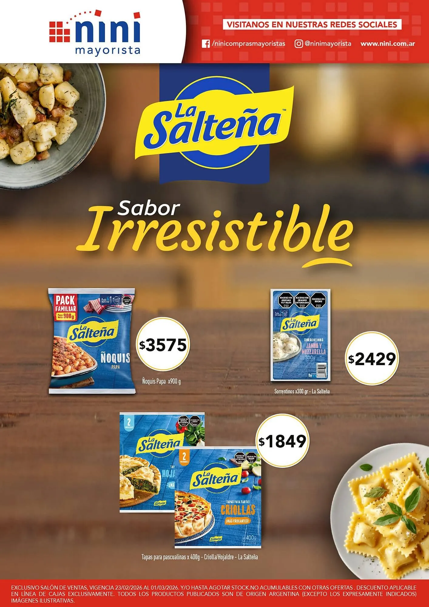 Ofertas de Catálogo Nini Mayorista 23 de febrero al 1 de marzo 2026 - Página 1 del catálogo