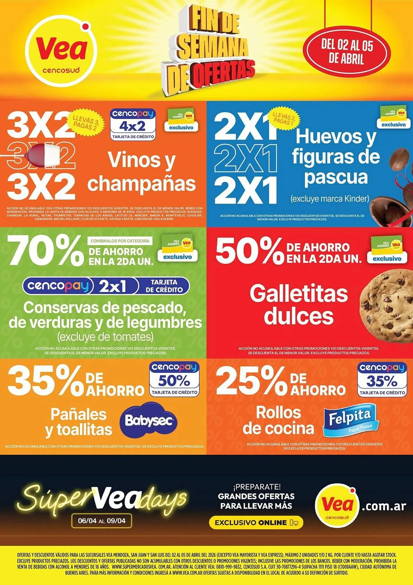 Ofertas de Catálogo Supermercados Vea 2 de abril al 5 de abril 2026 - Página 1 del catálogo