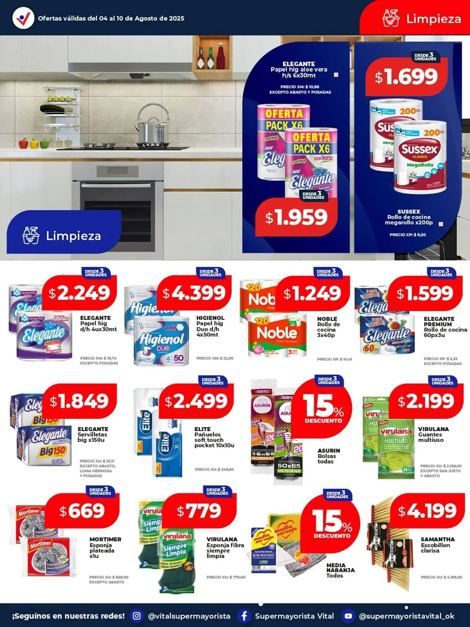 Ofertas de Catálogo Supermayorista Vital 4 de agosto al 10 de agosto 2025 - Página 9 del catálogo
