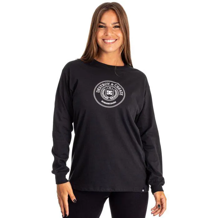 Remera Ml DC Op Crest (Neg) DC Mujer