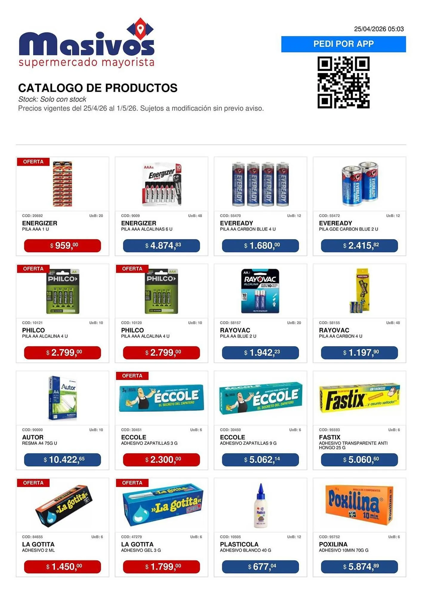 Ofertas de Catálogo Masivos 25 de abril al 1 de mayo 2026 - Página 153 del catálogo