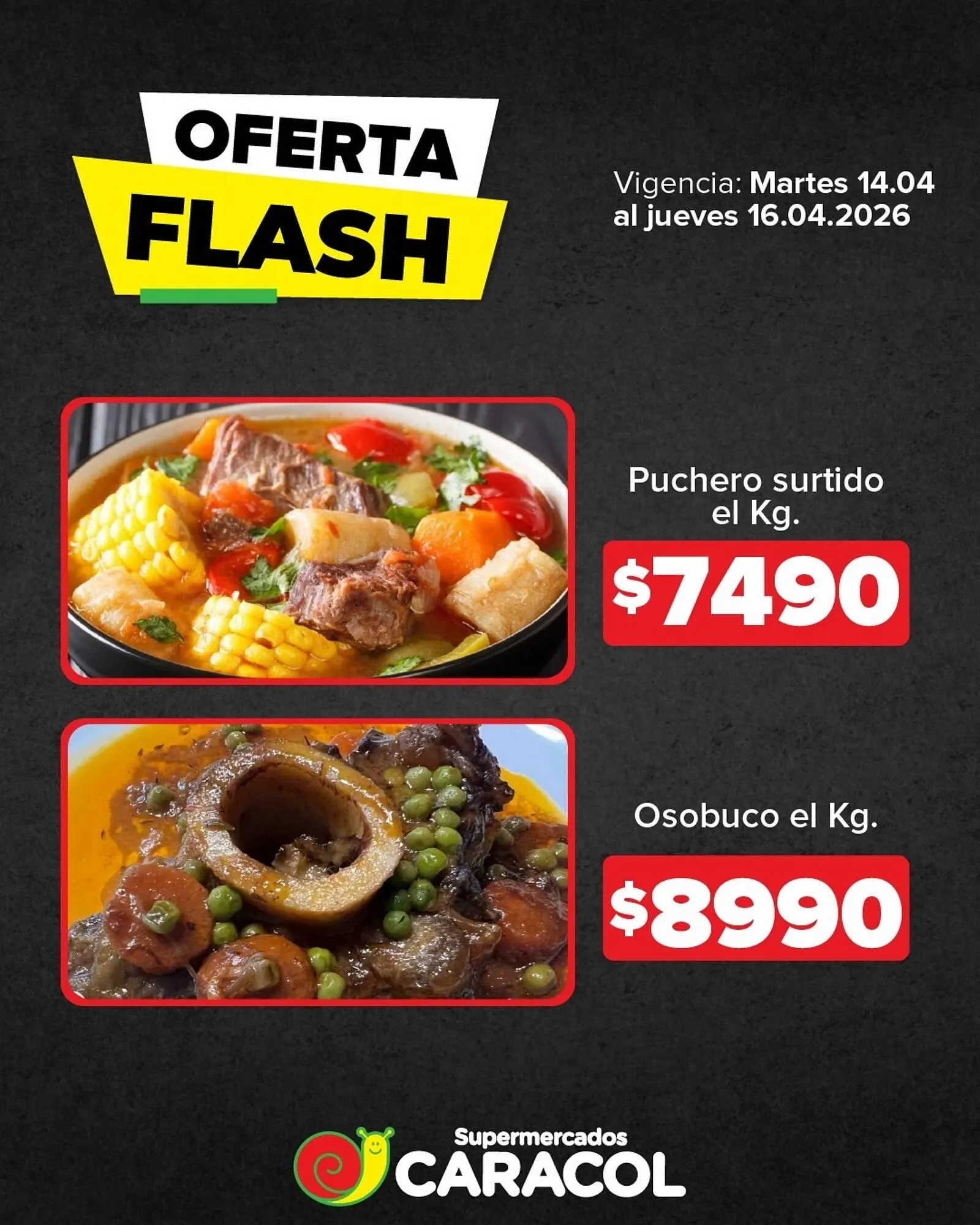 Ofertas de Catálogo Supermercados Caracol 15 de abril al 16 de abril 2026 - Página 1 del catálogo