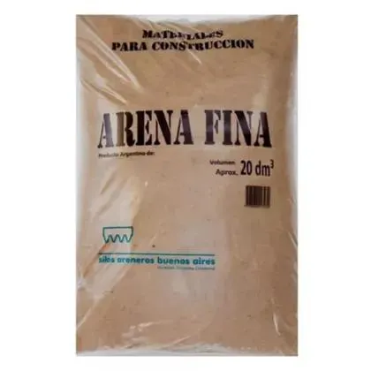 Bolsita de arena fina 20 dm3