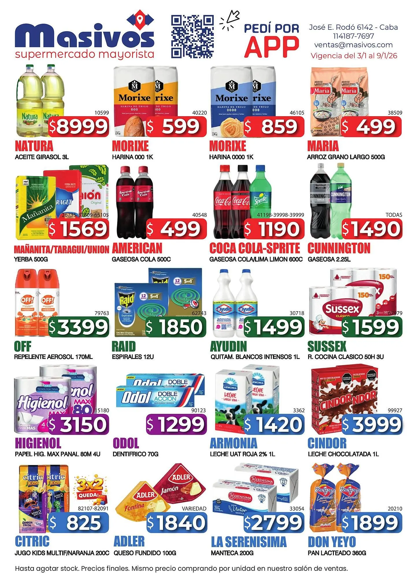 Ofertas de Catálogo Masivos 3 de enero al 9 de enero 2026 - Página 1 del catálogo