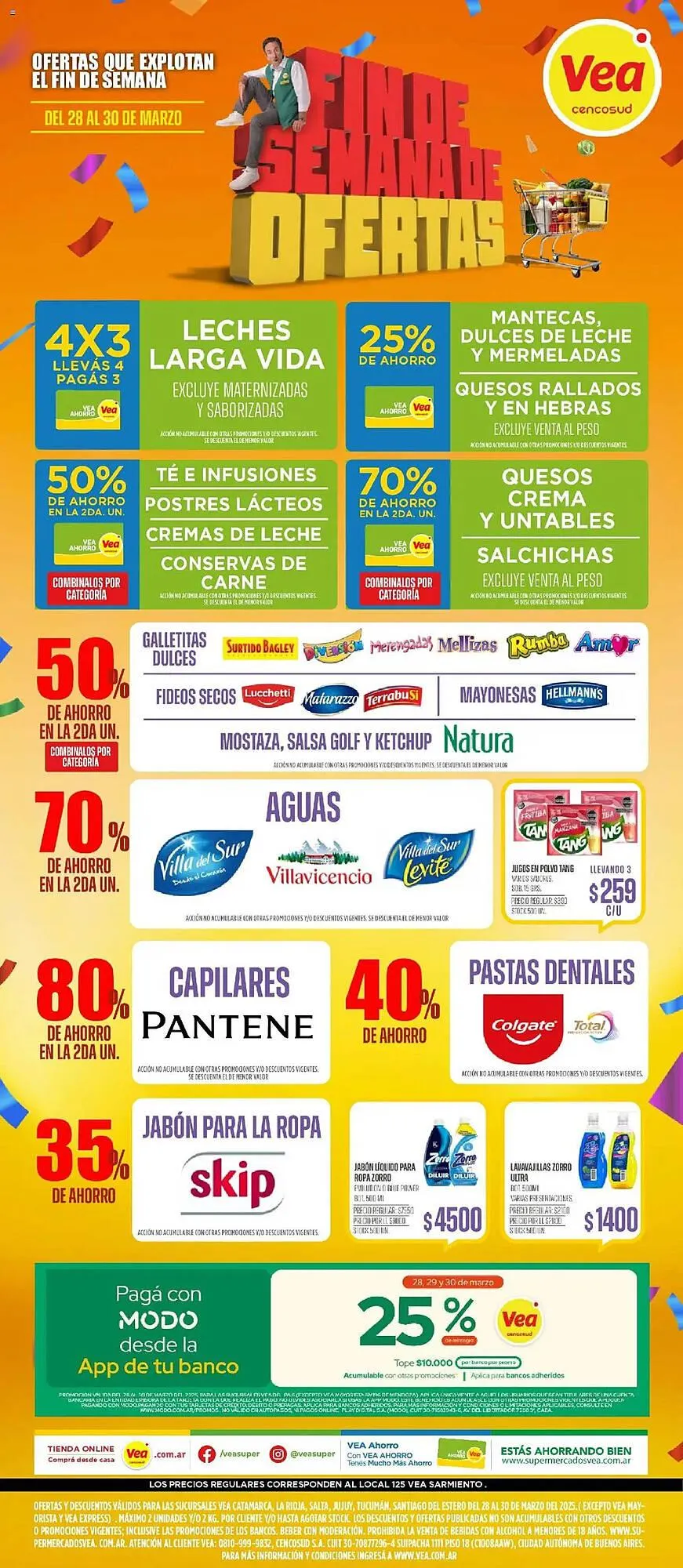 Ofertas de Catálogo Supermercados Vea 28 de marzo al 30 de marzo 2025 - Página 1 del catálogo