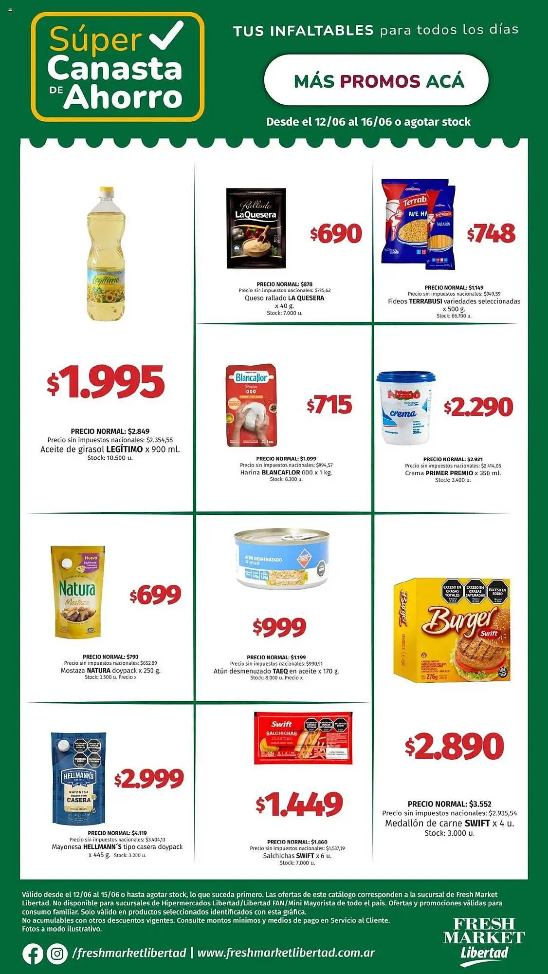 Ofertas de Catálogo Hipermercado Libertad 12 de junio al 16 de junio 2025 - Página 1 del catálogo