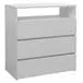 Cómoda de aglomerado 3 cajones blanco