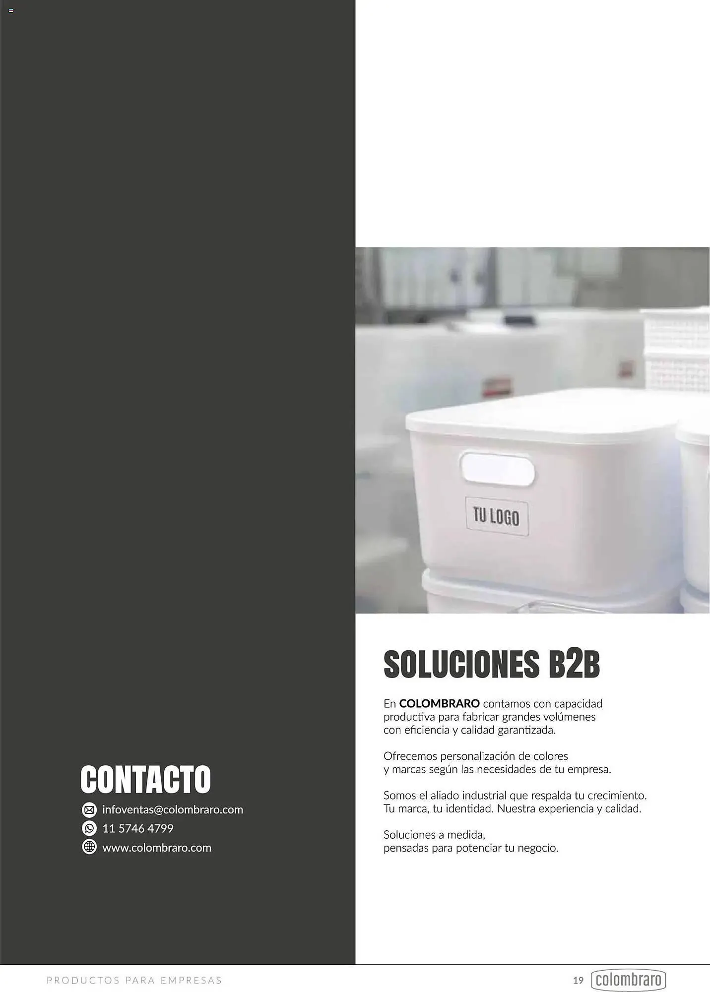 Ofertas de Catálogo Colombraro 11 de mayo al 1 de julio 2026 - Página 19 del catálogo