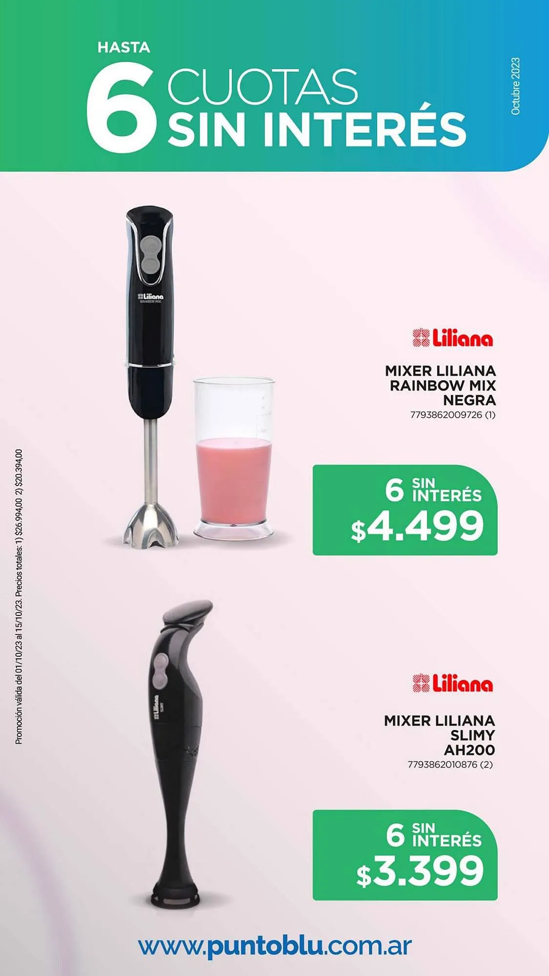 Ofertas de Catálogo Punto Blu 2 de octubre al 15 de octubre 2023 - Página 6 del catálogo