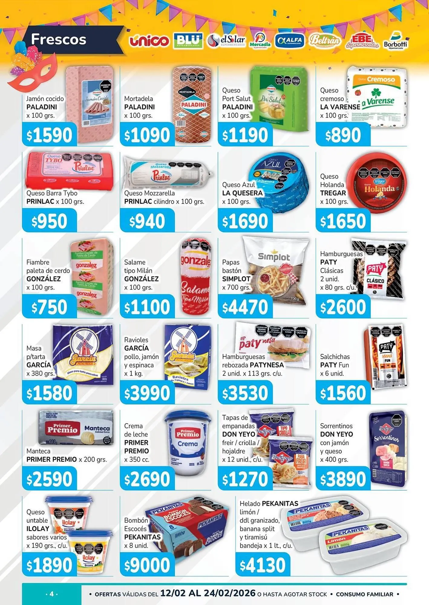 Ofertas de Catálogo Unico Supermercados 16 de febrero al 24 de febrero 2026 - Página 4 del catálogo