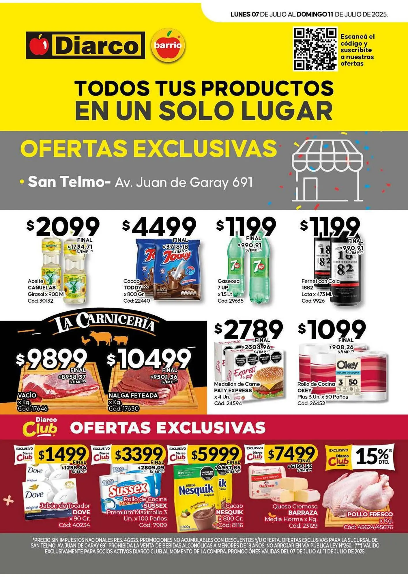 Ofertas de Catálogo Diarco 7 de julio al 11 de julio 2025 - Página 1 del catálogo