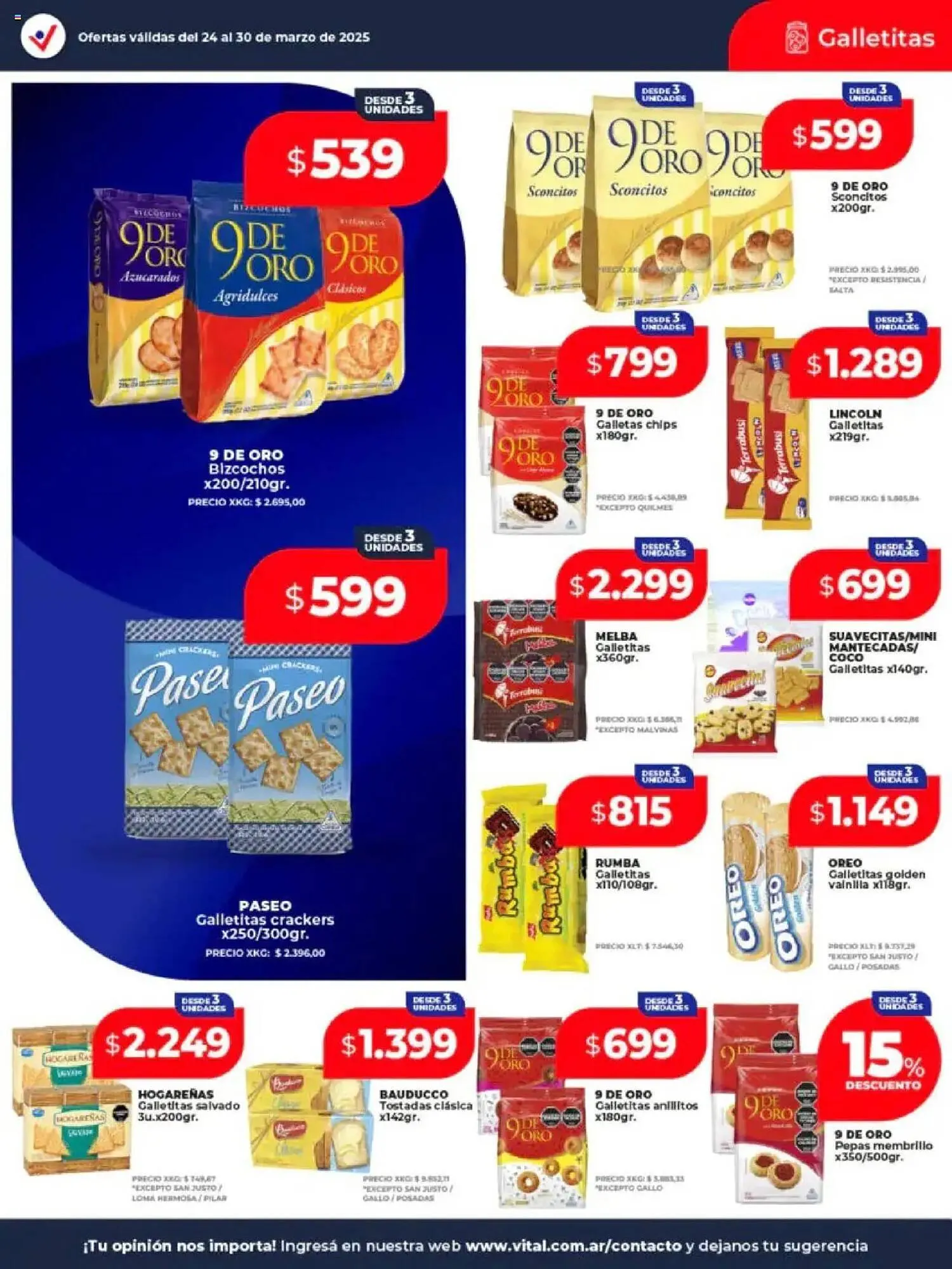 Ofertas de Catálogo Supermayorista Vital 24 de marzo al 30 de marzo 2025 - Página 21 del catálogo