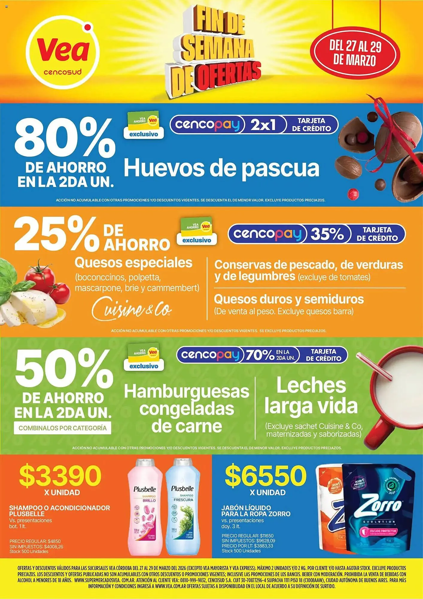 Ofertas de Catálogo Supermercados Vea 27 de marzo al 29 de marzo 2026 - Página 1 del catálogo