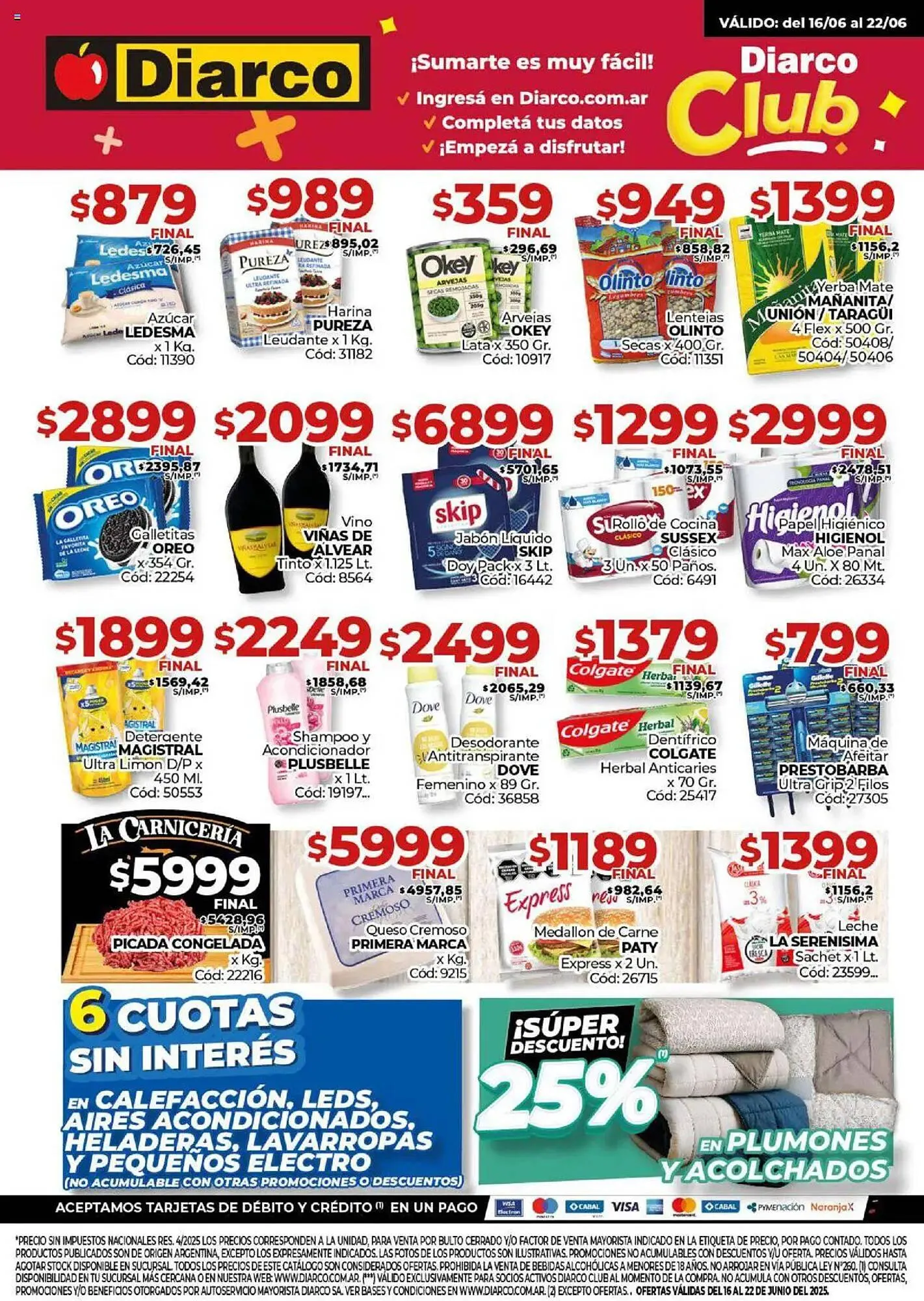 Ofertas de Catálogo Diarco 16 de junio al 22 de junio 2025 - Página 1 del catálogo