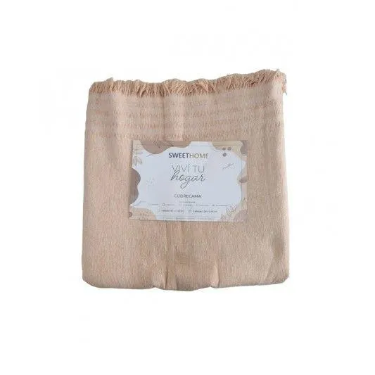 CAMAMEL CUBRECAMA 2 1/2 PZA RUSTICO 16012 SH SALMON