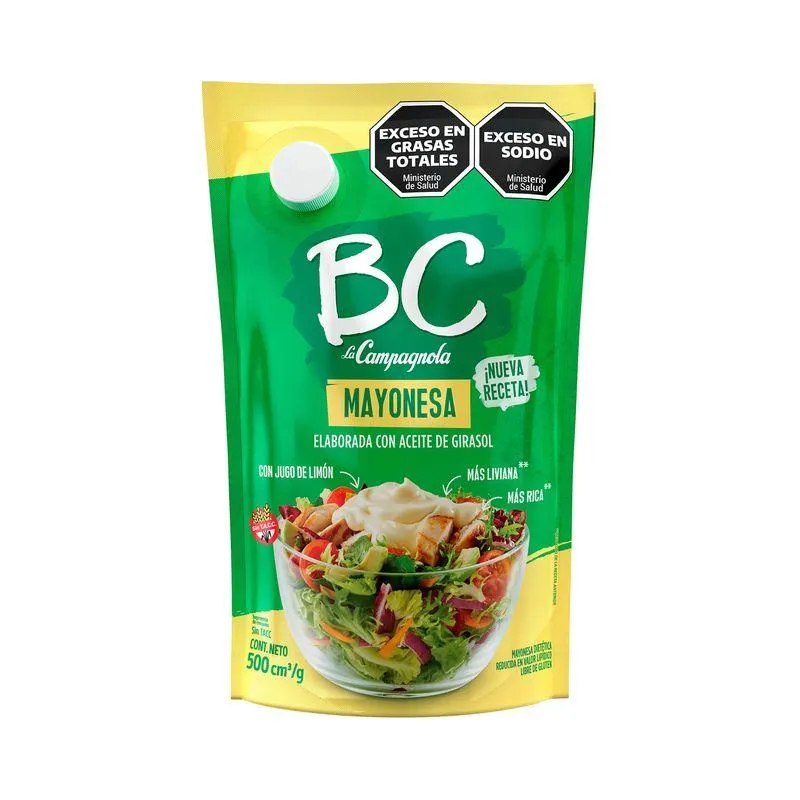 Mayonesa BC La Campagnola light 500 g.