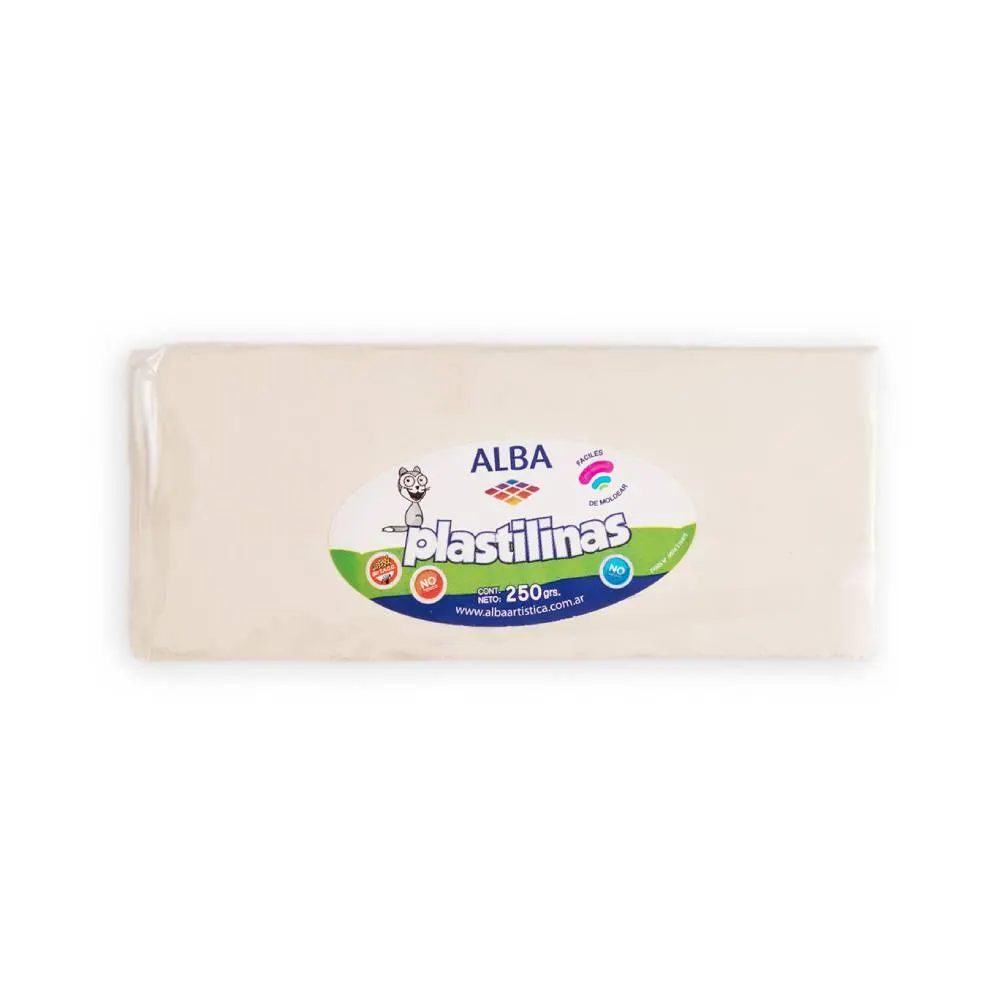 PLASTILINA X 250GR BLANCA
