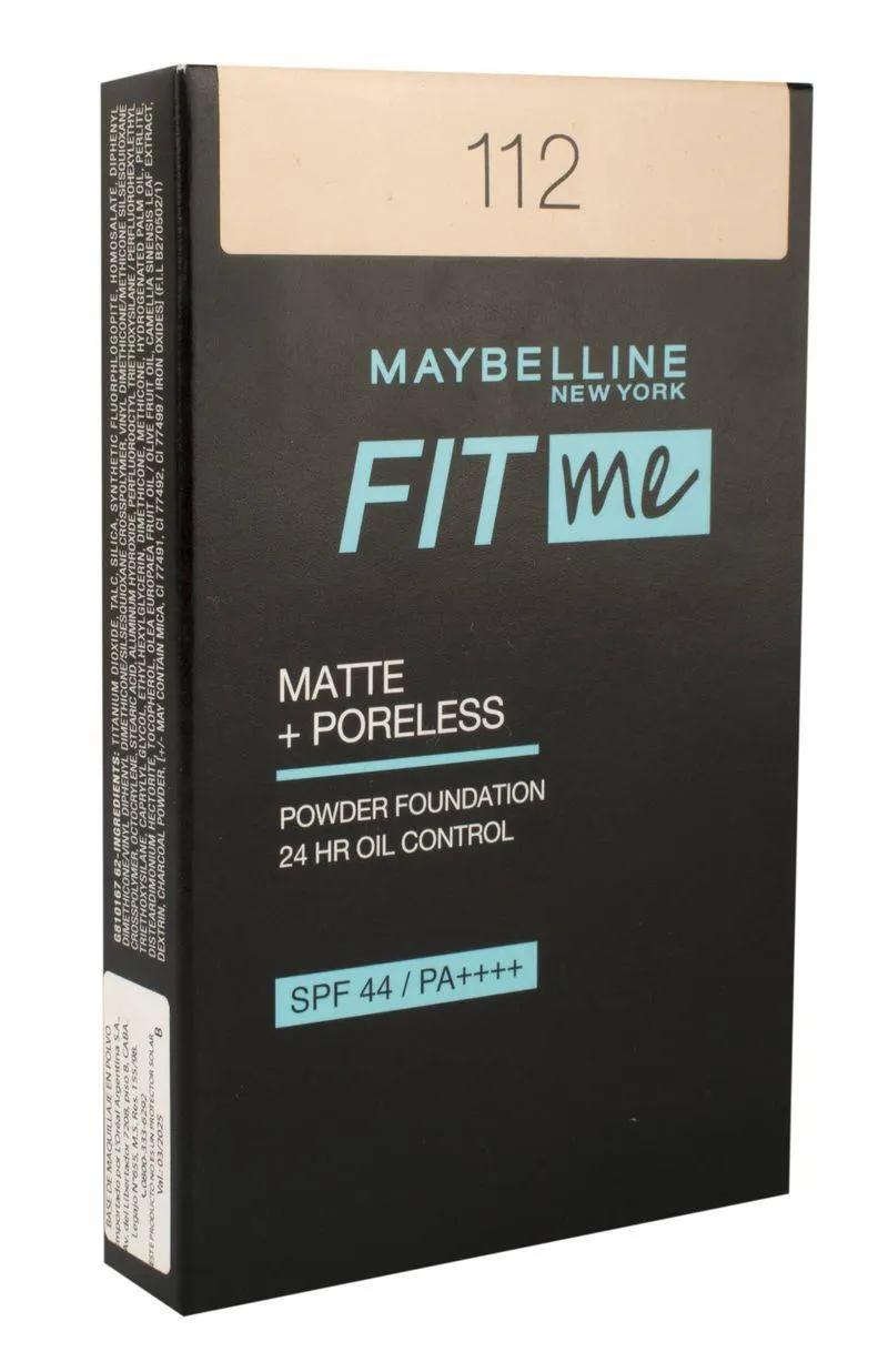 Polvo Compacto Maybelline Fit Me Twc 112
