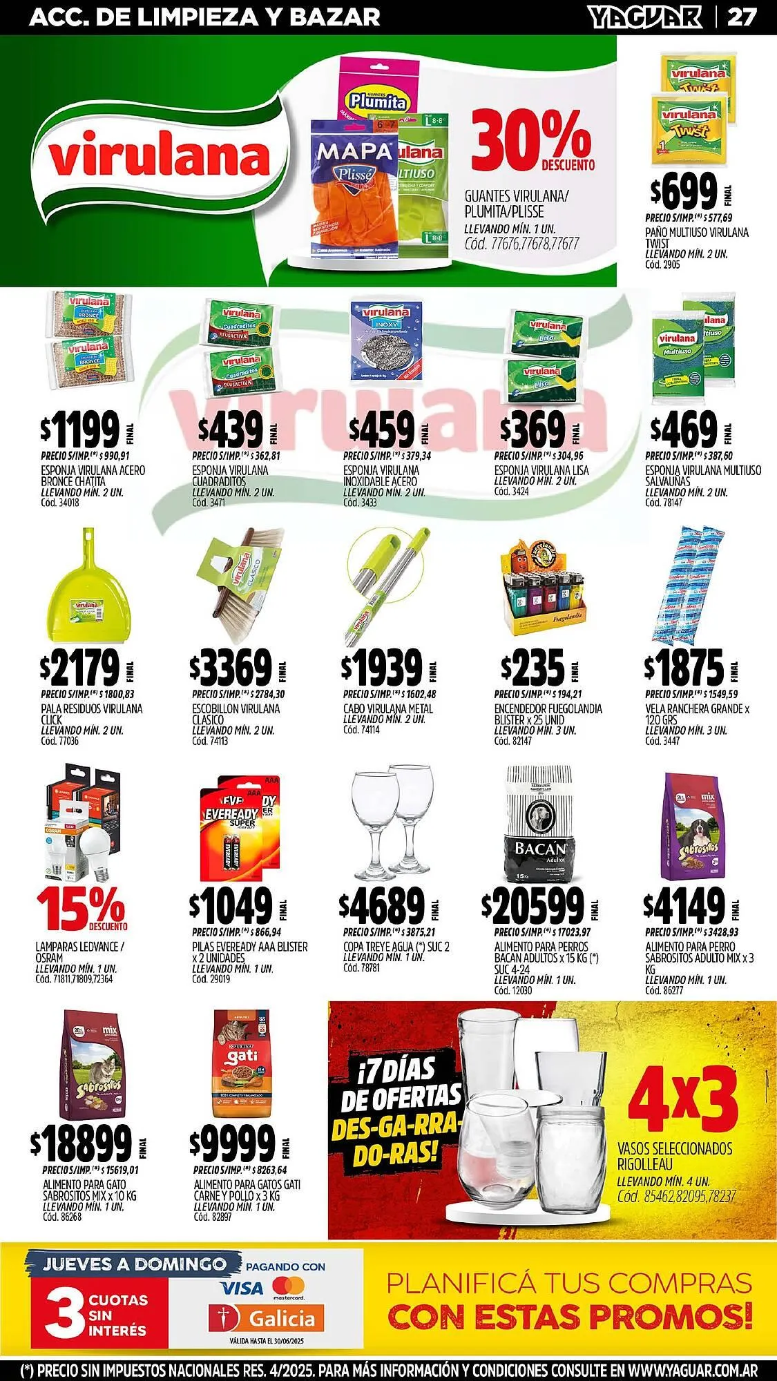 Ofertas de Catálogo Supermercados Yaguar 30 de junio al 6 de julio 2025 - Página 26 del catálogo