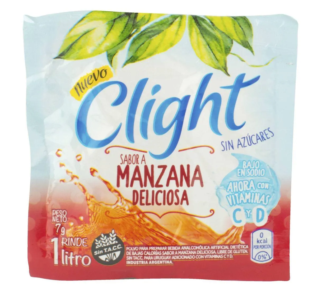 Jugo Clight en Polvo Manzana Deliciosa 7g