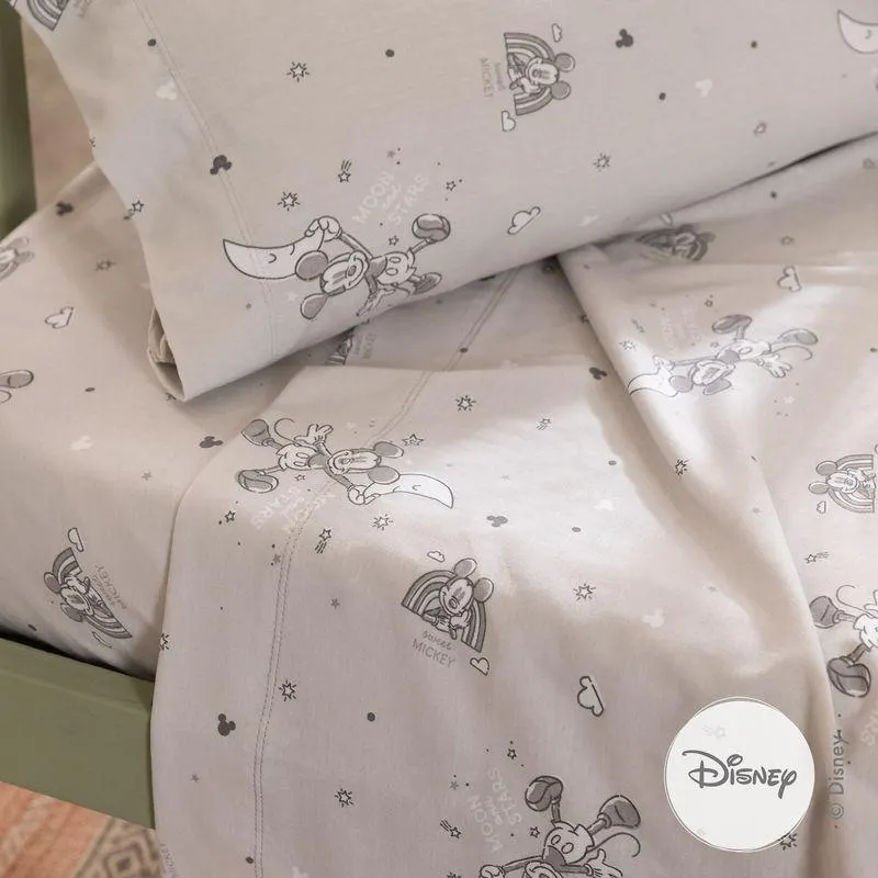 Juego de Sábanas Cuna Luna Mickey