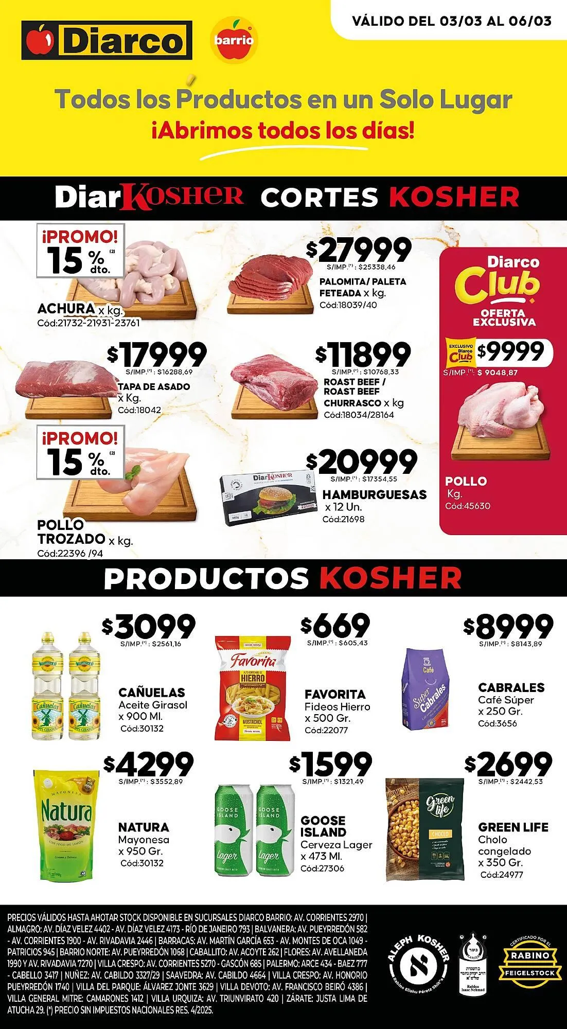 Ofertas de Catálogo Diarco 3 de marzo al 6 de marzo 2026 - Página 1 del catálogo