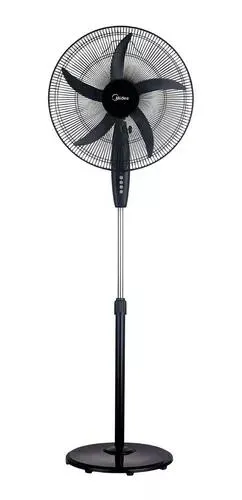 Ventilador De Pie Midea 20¨ Negro Cantidad de aspas 5 Diámetro 50 cm Frecuencia 50 Material de las aspas Plástico