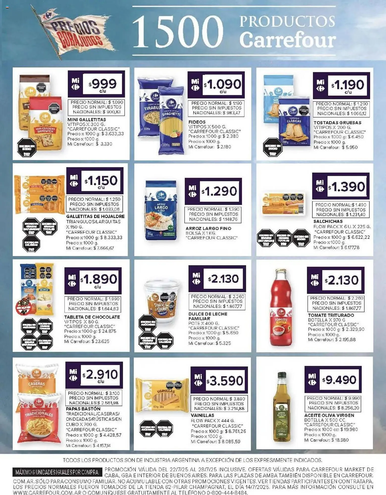 Ofertas de Catálogo Carrefour Market 22 de julio al 28 de julio 2025 - Página 12 del catálogo