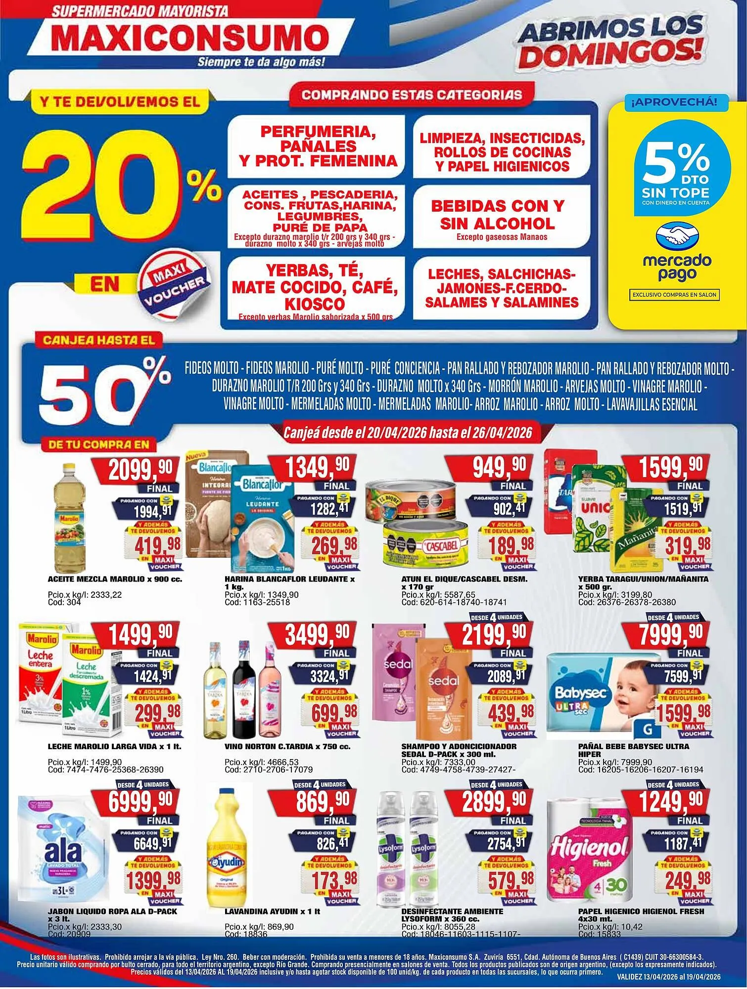 Ofertas de Revista Maxiconsumo 14 de abril al 19 de abril 2026 - Página 1 del catálogo