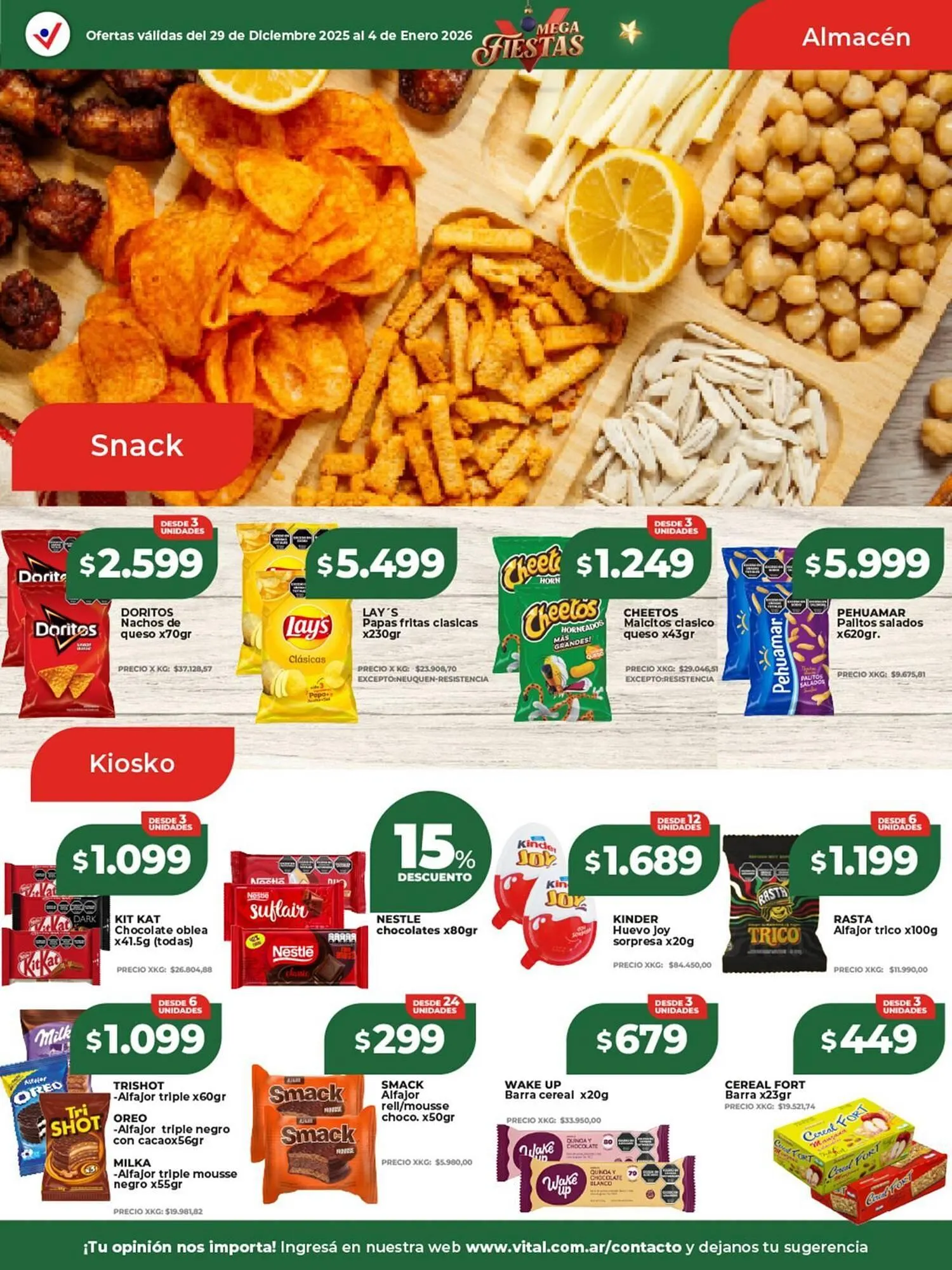 Ofertas de Catálogo Supermayorista Vital 29 de diciembre al 4 de enero 2026 - Página 13 del catálogo