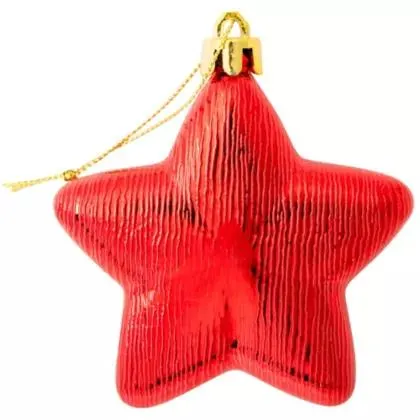 Set de 8 adornos para árbol Estrellas 8 cm