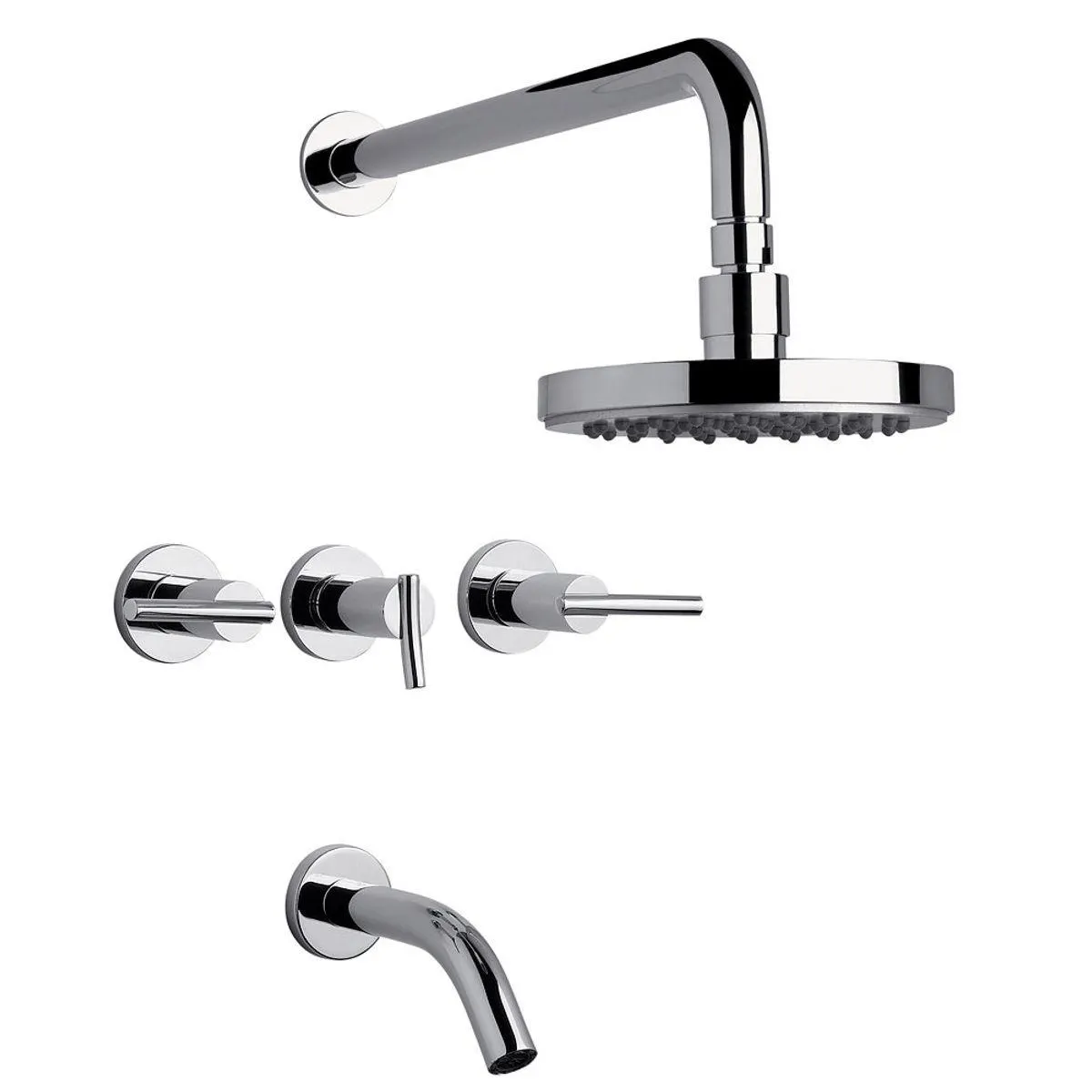 Grifería De Bañera Cromo Con Transferencia Libby FV