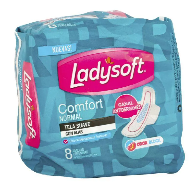 Toallas Femeninas Ladysoft Comfort c/Alas 8 Un