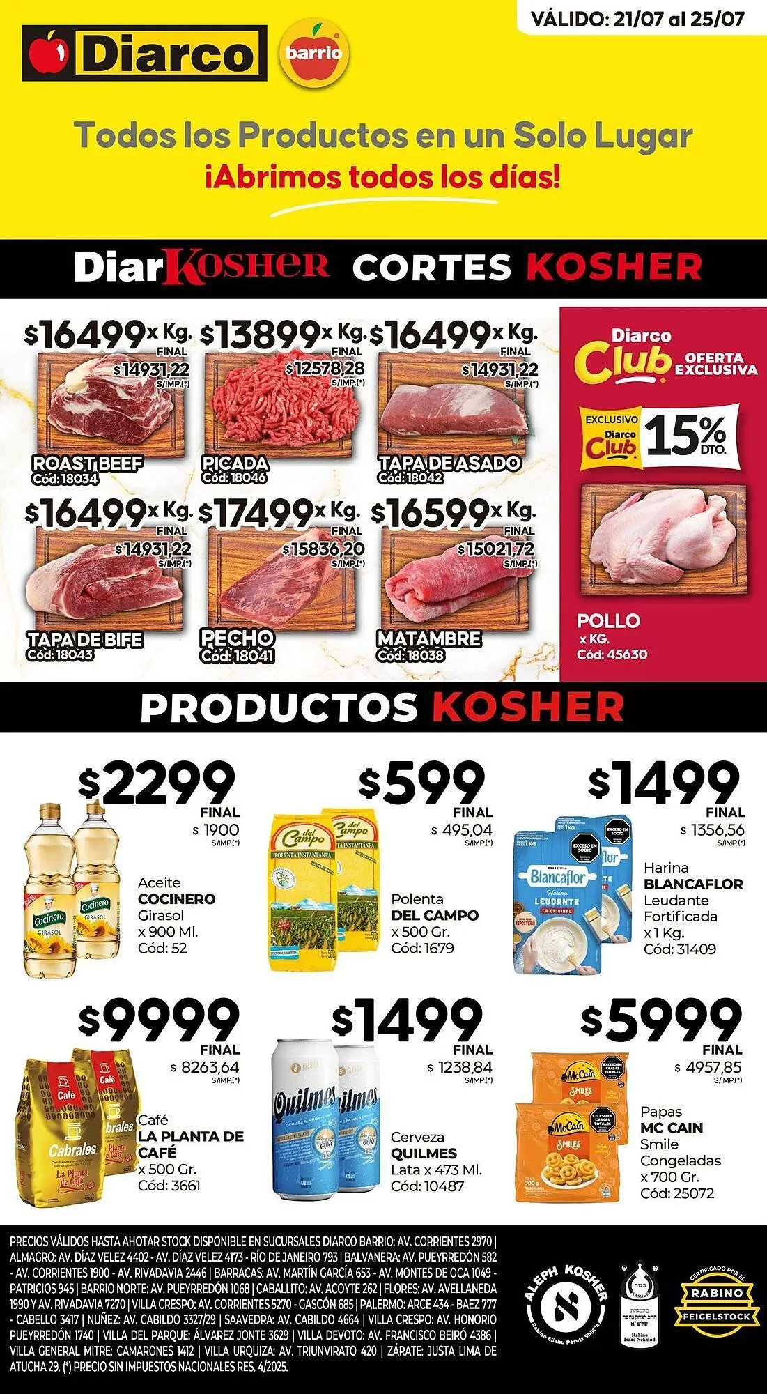 Ofertas de Catálogo Diarco 21 de julio al 25 de julio 2025 - Página 1 del catálogo