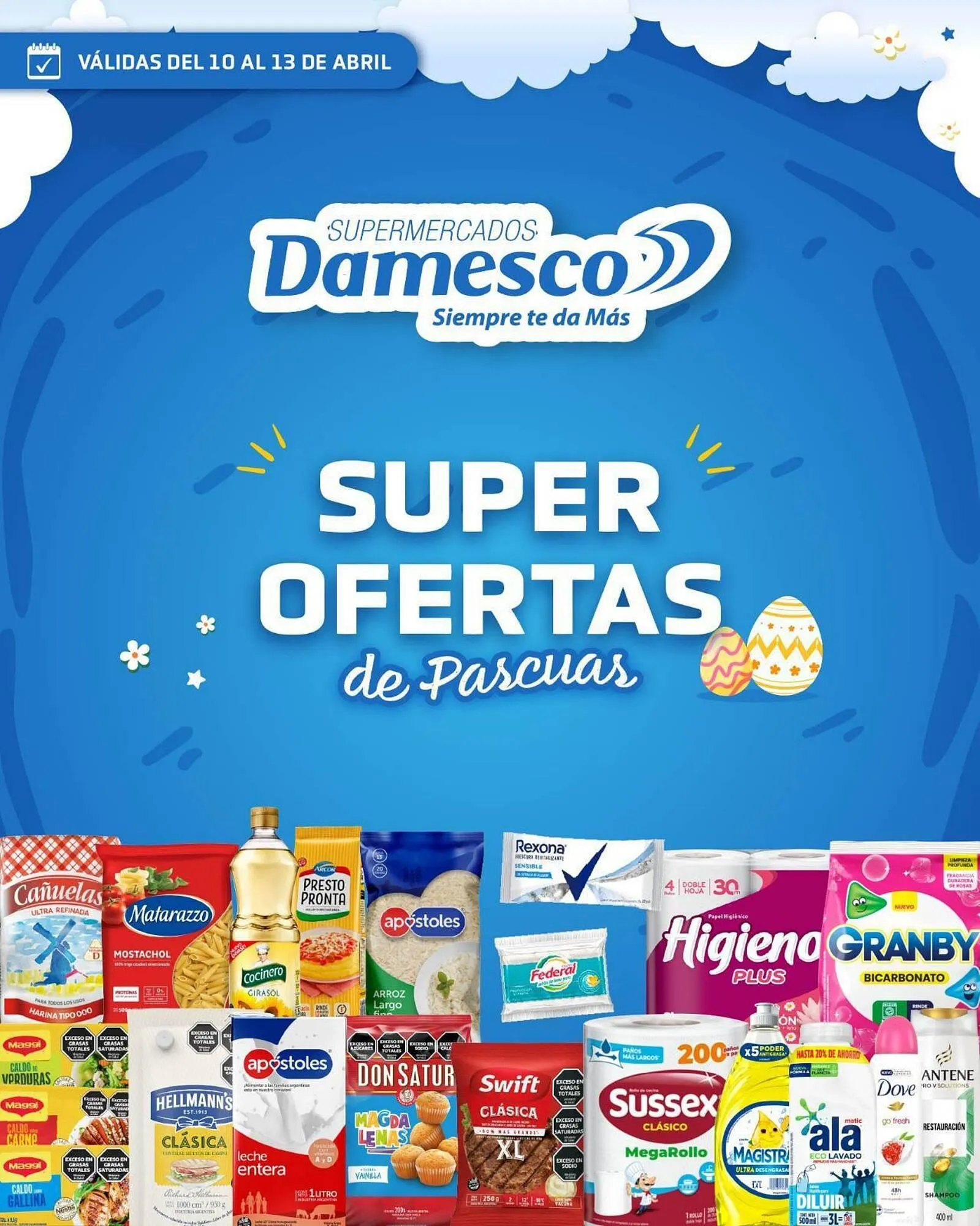 Ofertas de Catálogo Supermercados Damesco 10 de abril al 13 de abril 2025 - Página 1 del catálogo