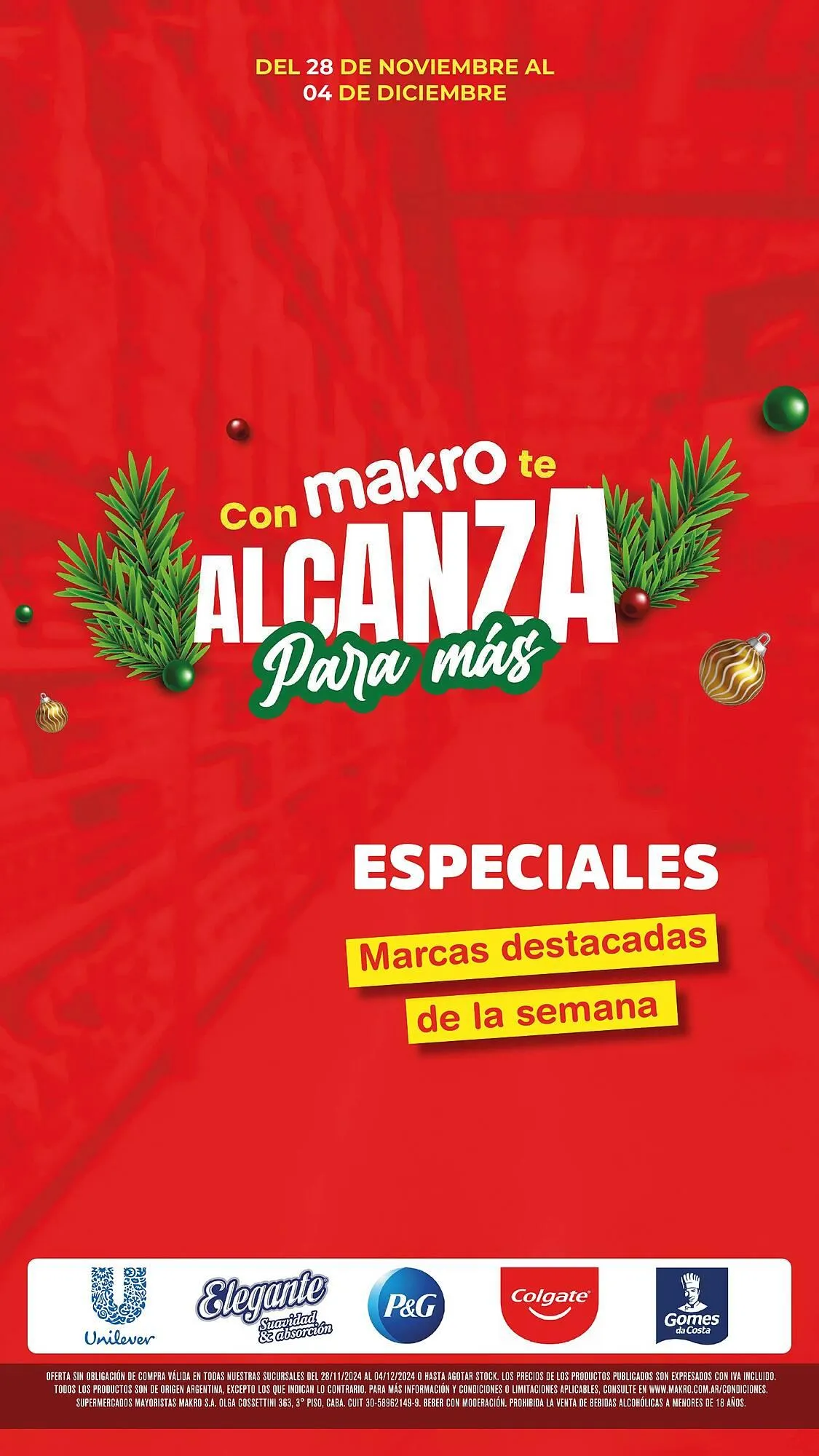 Ofertas de Catálogo Makro 28 de noviembre al 4 de diciembre 2024 - Página 1 del catálogo