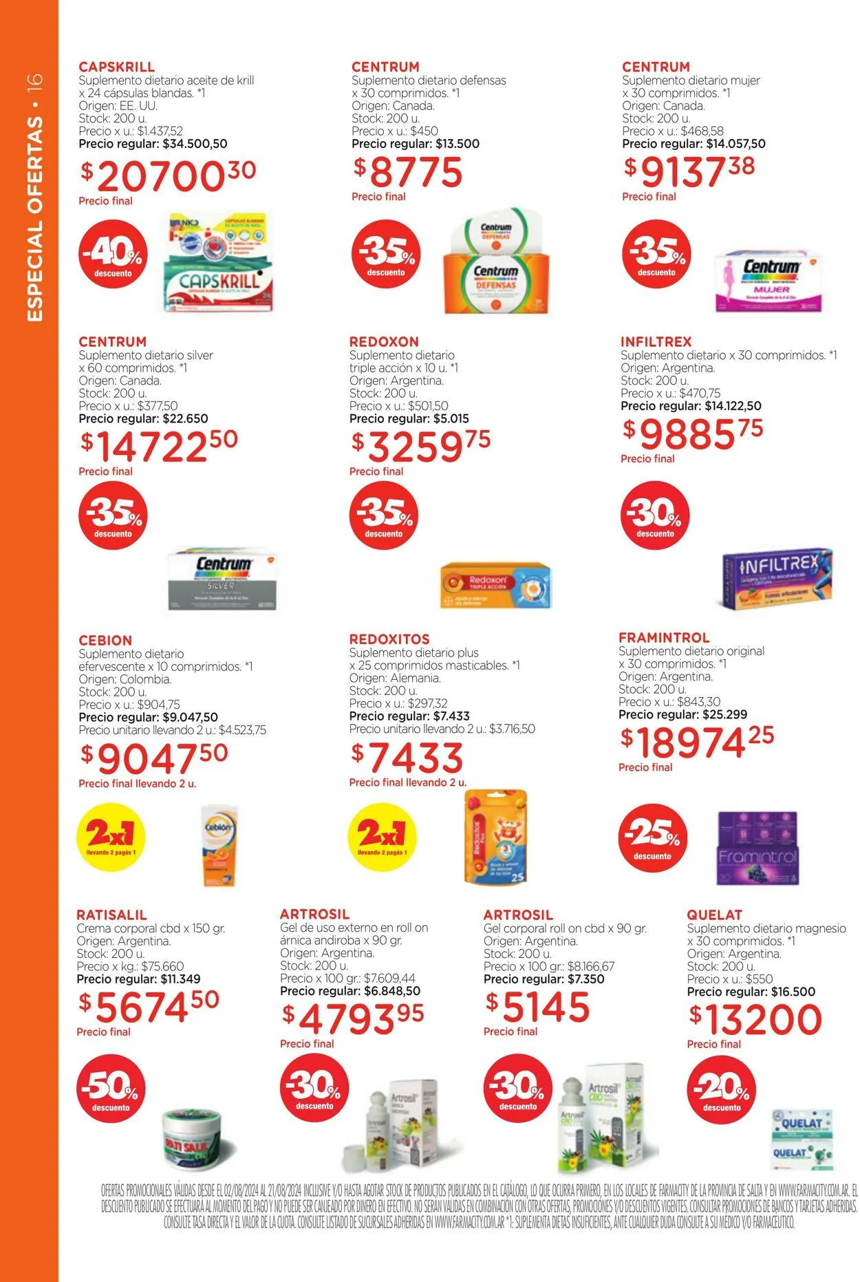 Ofertas de Farmacity 1 de agosto al 31 de agosto 2024 - Página 16 del catálogo