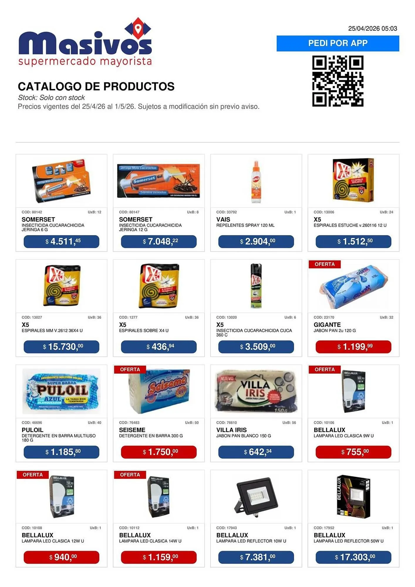 Ofertas de Catálogo Masivos 25 de abril al 1 de mayo 2026 - Página 80 del catálogo