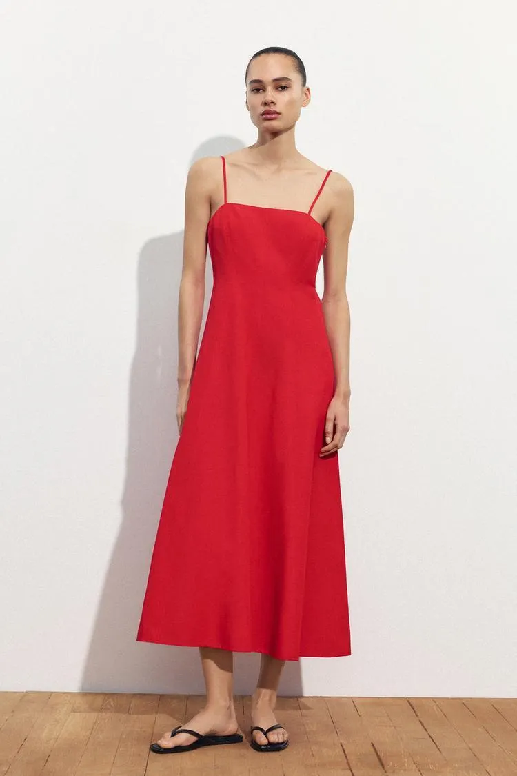 VESTIDO MIDI TIRANTES